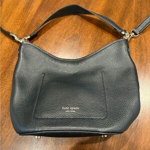 Kate Spade Black Pebbled Leather Shoulder Bag